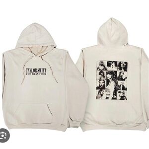 Taylor Swift Beige Eras Tour Hoodie Size Medium